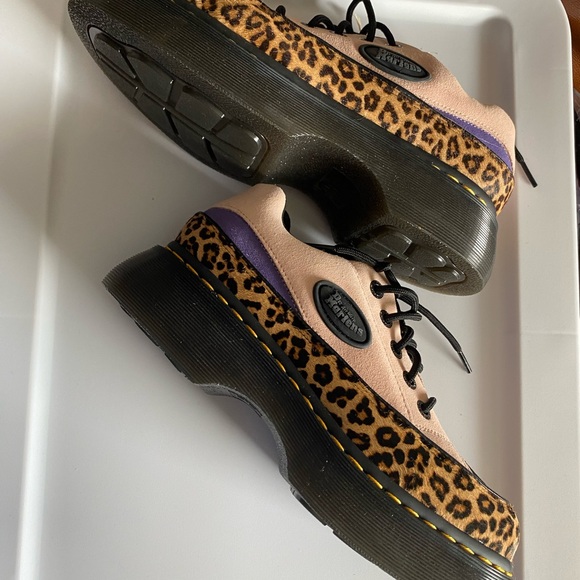 Doc Martens Buzz 5-Eye Leopard and Suede Size US 9L - Picture 3 of 6